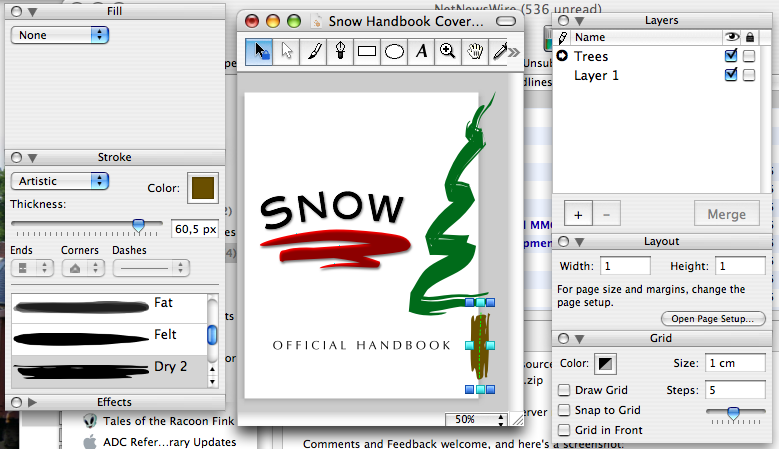 Cover of a handbook for snow