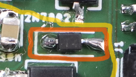 Excerpt from the last picture. Only a single part with two pins is highlighted.