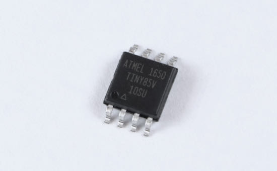 A single small computer chip.