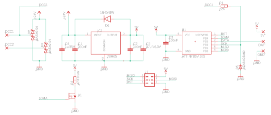 Eine komplexer elektronischer Schaltplan.