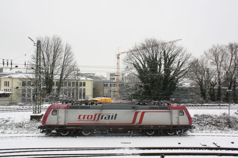 Locomotive and Crane