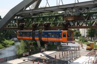 Kreuzung und Schwebebahn